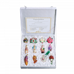 Bride's Collection Wedding Glass Ornament Boxed Set