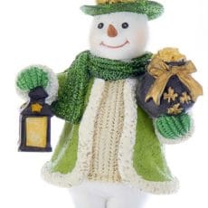 Irish Snowman with Pot of Gold Ornament