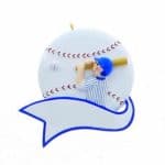 Baseball Hit Ornament- Boy