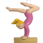 Gymnast Girl on Balance Beam Ornament