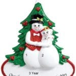 Our 1st Christmas as Mr & Mrs Snowcouple Ornament