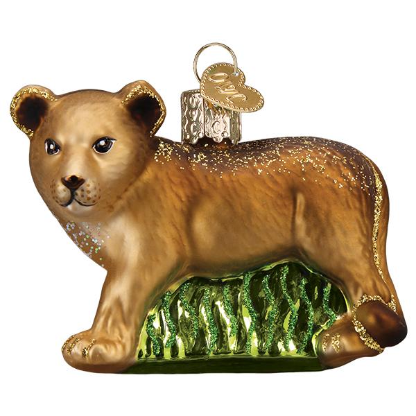 ow1 Old World Christmas Lion Cub Ornament - Image 1
