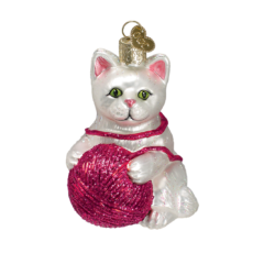 Old World Christmas Playful Kitten