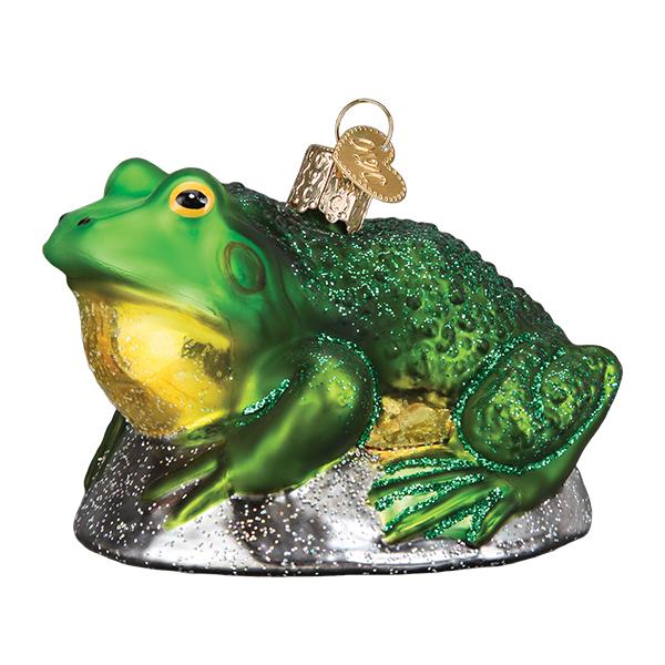 ow1 Old World Christmas Bull Frog Ornament - Image 1