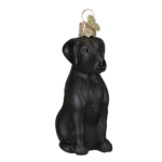Old World Christmas Black Labrador Ornament