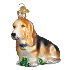 Old World Christmas Basset Hound Ornament