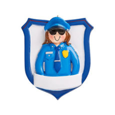 Police Woman Ornament