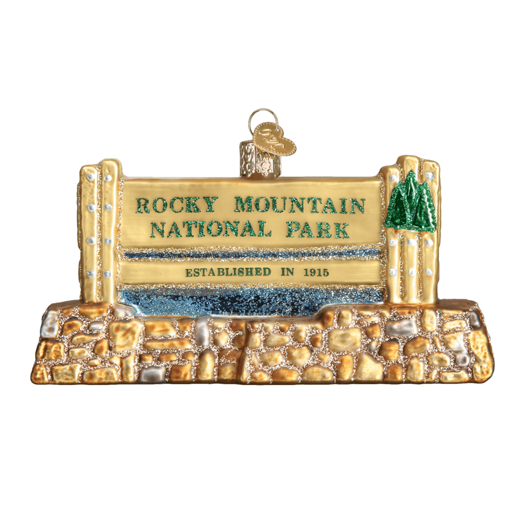 ow1 Old World Christmas Rocky Mountain National Park Ornament - Image 1