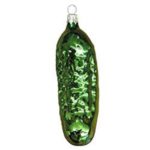Christmas Pickle Glass Ornament