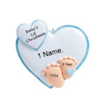 Baby Feet Boy Ornament