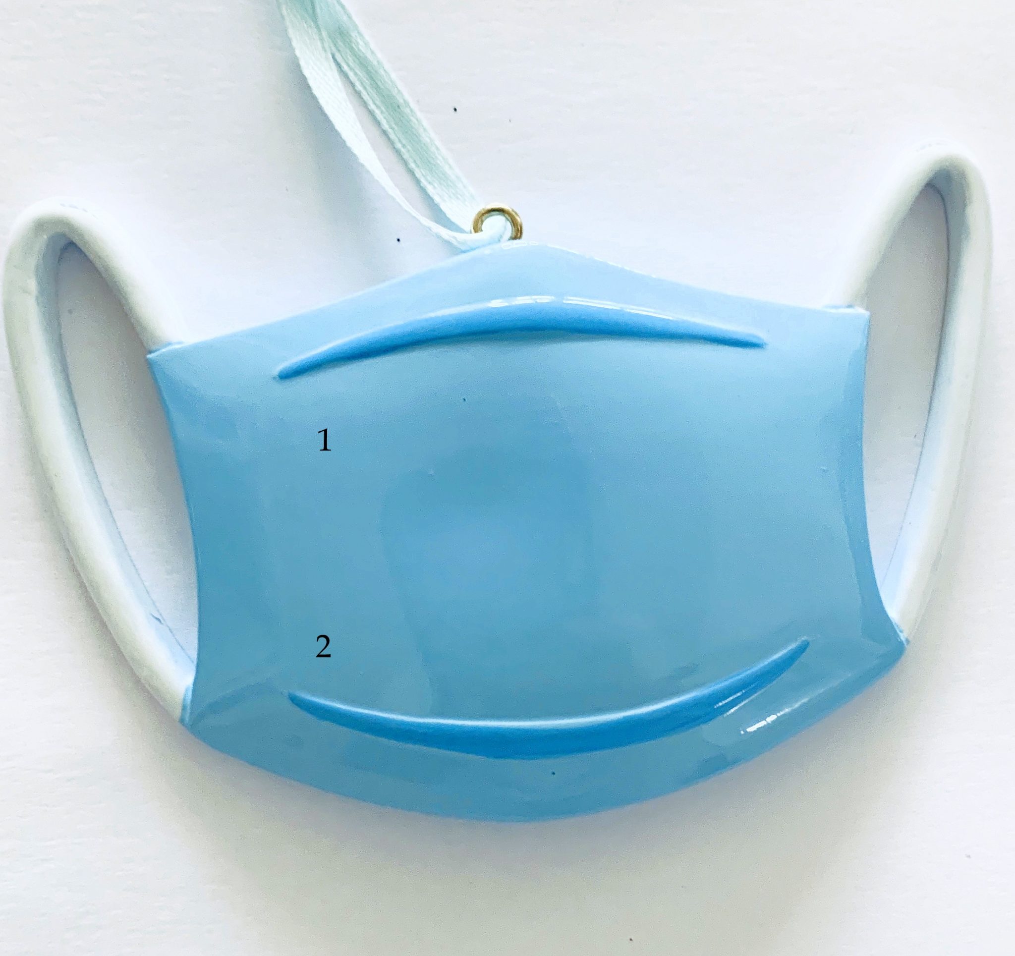 mask Blue Mask Ornament - Image 1