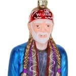 Willie Nelson Glass Music Ornament