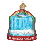 Niagra Falls Glass Travel Ornament