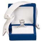 Engaged Ring in Box Ornament