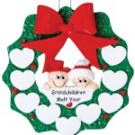 Grandchildren Melt Your Heart Wreath Ornament