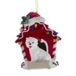Westie with Dog House Ornament