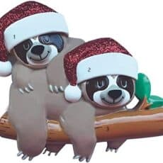 Sloth Couple Ornament