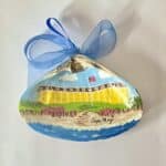 Congress Hall Cape May Hand Painted Shell Ornament