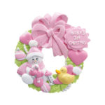 Baby's 1st Christmas Wreath Ornament (Girl)