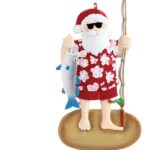 FISHERMAN SANTA ORNAMENT