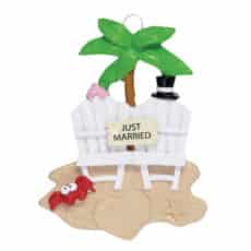 JUST MARRIED ORNAMENT