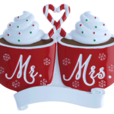 OR2345 – Mr. & Mrs. Hot Cocoa Personalized Christmas Ornament