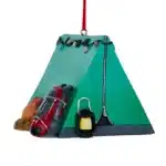 Camping Tent Ornament For Personalization