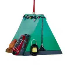 Camping Tent Ornament For Personalization