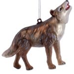 Wolf Glass Nature Animal Ornament