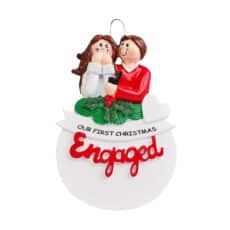 Engaged Christmas Ornament