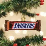 SNICKERS CANDY BAR GLASS ORNAMENT