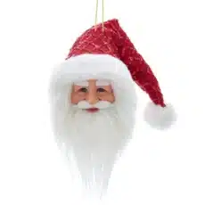 Red Santa Head Ornament