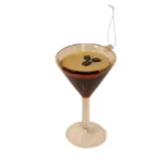 Glass Espresso Martini Ornament