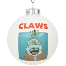 Claws Movie Poster Glass Christmas Ornament