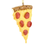 Slice of Pepperoni Pizza Christmas Ornament