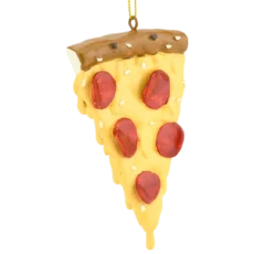 Slice of Pepperoni Pizza Christmas Ornament
