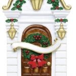 Beautiful Brown Front Door Personalized Ornament