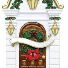 Beautiful Brown Front Door Personalized Ornament