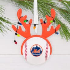 MLB New York Mets Reindeer Baseball Hallmark Ornament