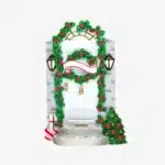 Personalized Classic Christmas White Door