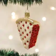 Piece Of Cherry Pie Glass Ornament