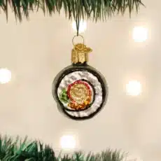 Sushi Roll Glass Ornament