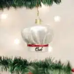 Chef's Hat Glass Ornament