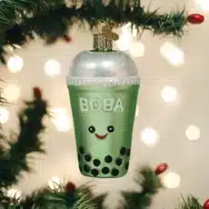 Boba Tea Glass Ornament