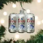 Coors Light Six Pack Glass Ornament
