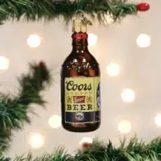 Coors Banquet Bottle Glass Ornament