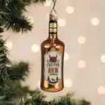 Rum Bottle Glass Ornament