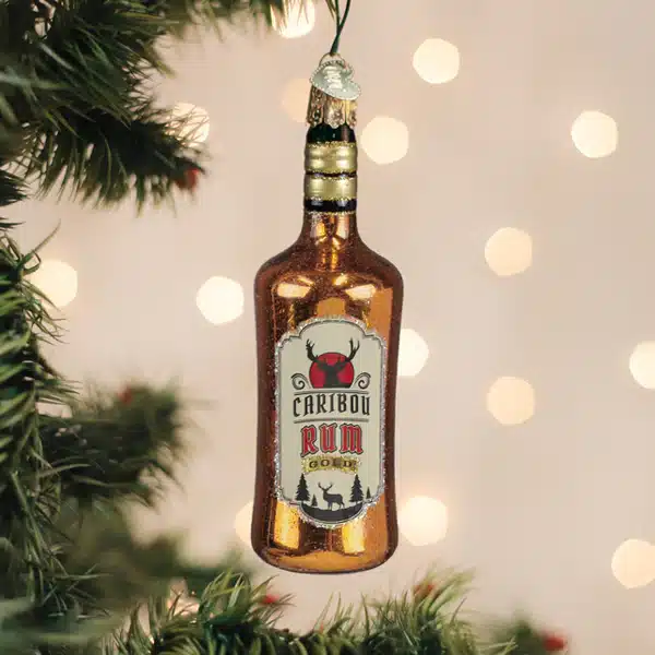 32703_1.jpg Rum Bottle Glass Ornament - Image 1