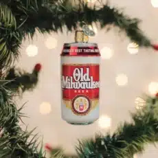 Old Milwaukee Beer Can Glass Ornament