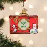 Rack N Roll Mahjong Glass Ornament